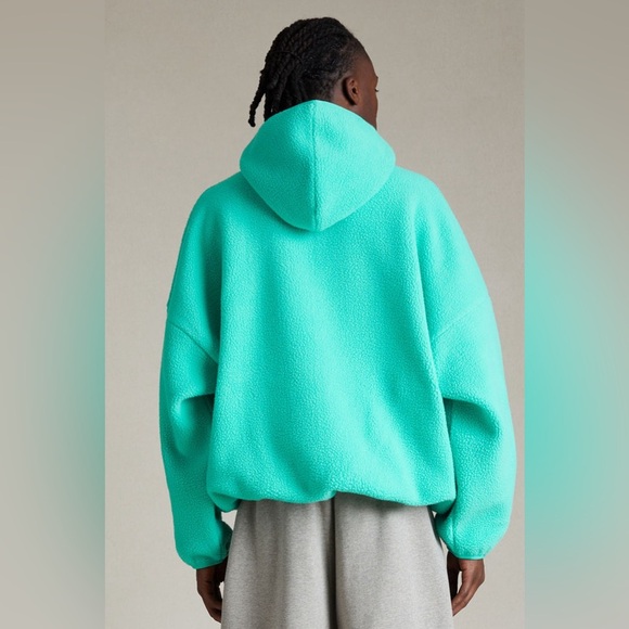 Essentials Fear of God Essentials Mint Leaf Polar Fleece Hoodie/Pullover | NEW🔥 - Picture 3 of 15